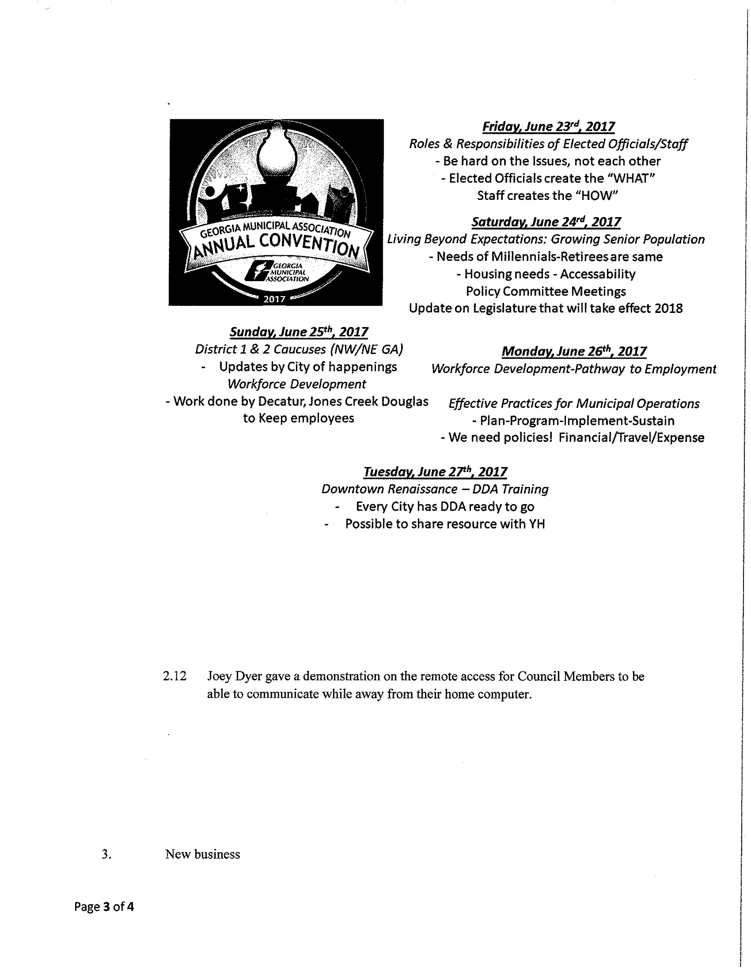 June 29 2017 Work session Agenda and Minutes4
