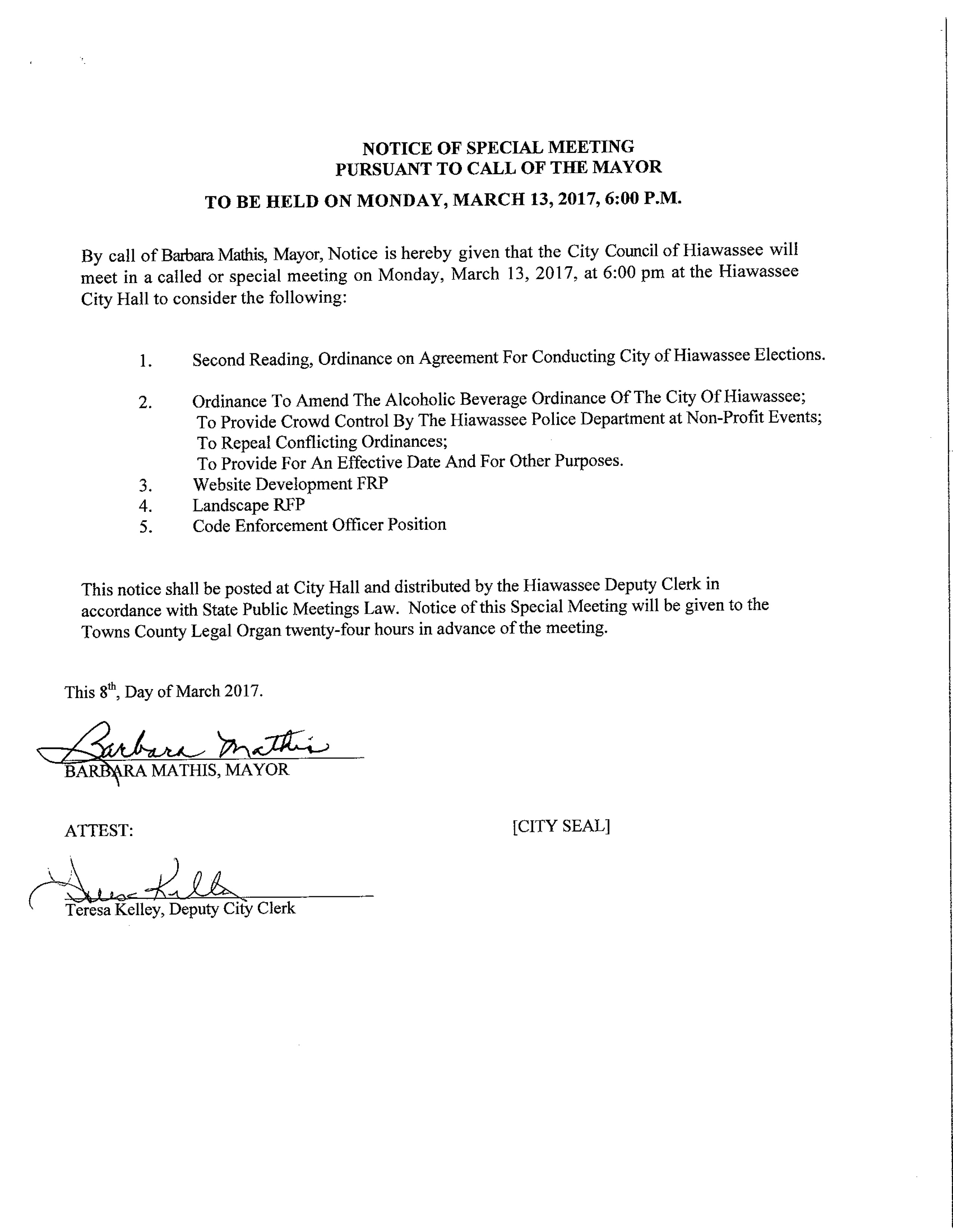 March 13 2017 Agenda and Minutes1
