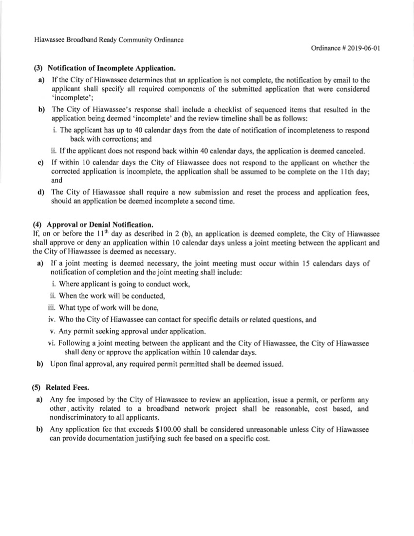 2019 06 01 Hiawassee Broadband Ready Community Ordinance p2